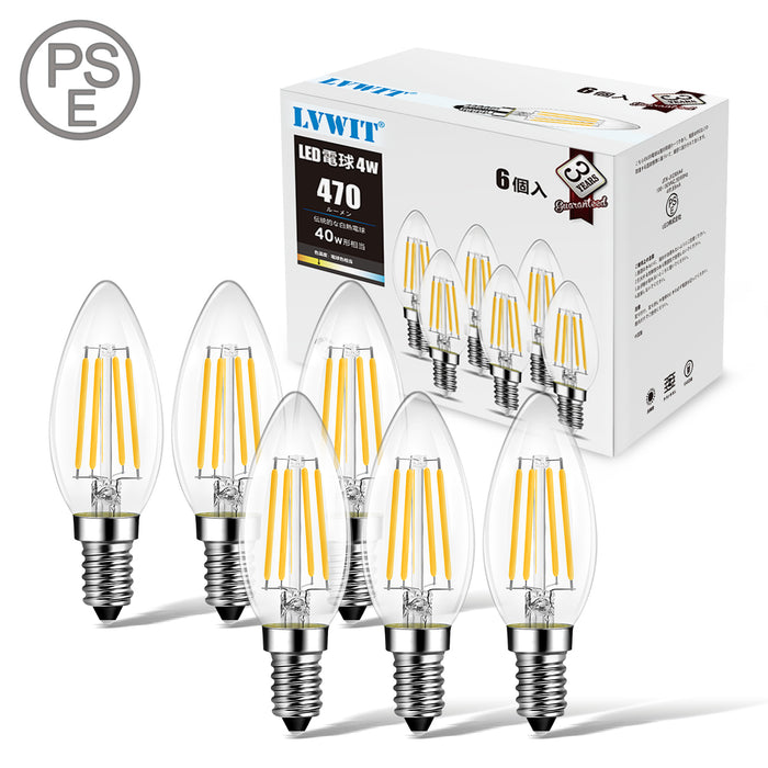 フィラメント電球-led-e12口金-40w形相当-470lm-lvwit-6-per-pack