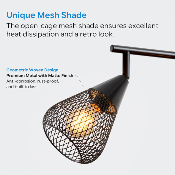 LVWIT Faretti LED da Soffitto Orientabili con 3 Luci E14, Faretto da Interno Moderna, Faretti Soffitto per Barra, Salotto,Cameretta, Cucina (Senza Lampadina) [Classe di efficienza energetica A]