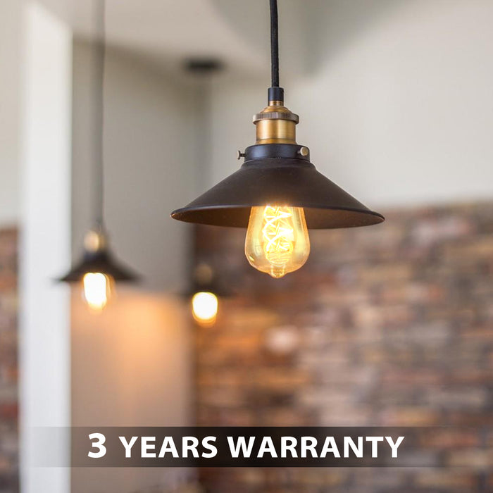 LVWIT Vintage Glühbirne E27 ST64 LED Warmweiss 4.9W 2200K Antike Spiral Filament LED Glühlampe für Nostalgie und Retro Beleuchtung im Haus Café Bar - 3er Pack, Nicht Dimmbar (Aus China)