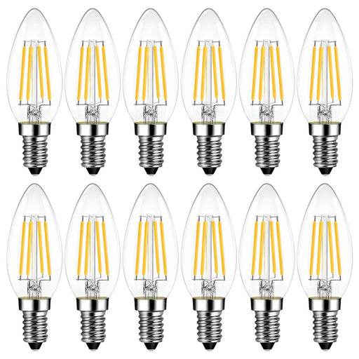 Lampadina LED filamento, oliva, opaco, luce calda, 3.4W=470LM (equiv 40 W),  330° dimmerabile, LEXMAN