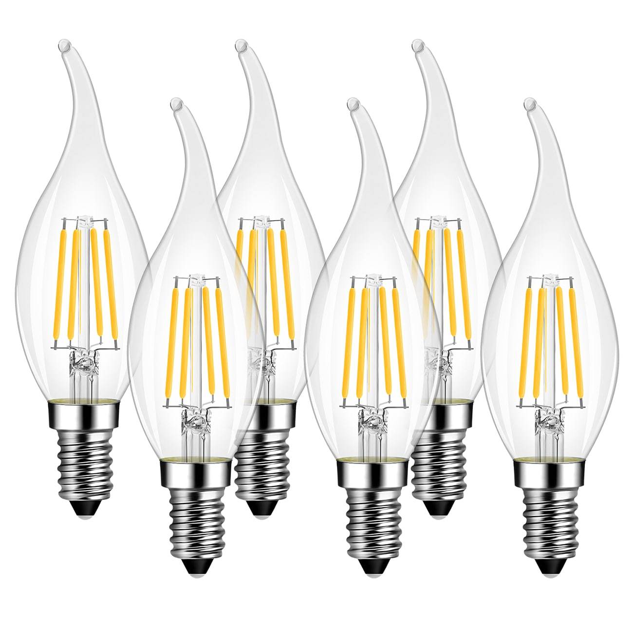 Lucide Illuminazione Lampadina P45 - Bulbo a filamento LED Dimmerabile - Ø  4,5 cm - E14