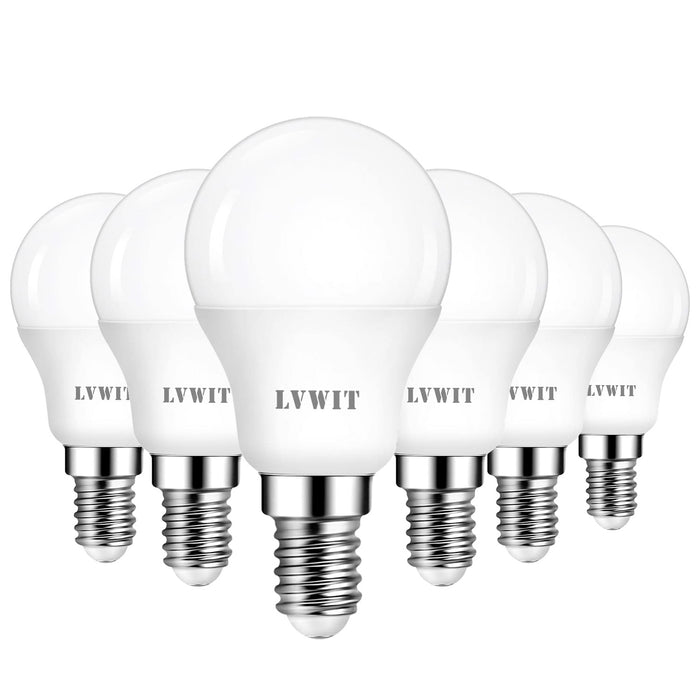 E14 Golf Ball LED Light Bulb ,6.5W P45/G45 Golf Ball Bulbs 60W Equivalent,806Lm,6500K