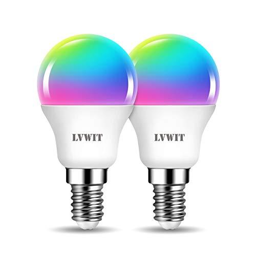 Smart WiFi LED Lampen | E14 G45 5W 470Lm 2 & 4 Stück | LVWIT