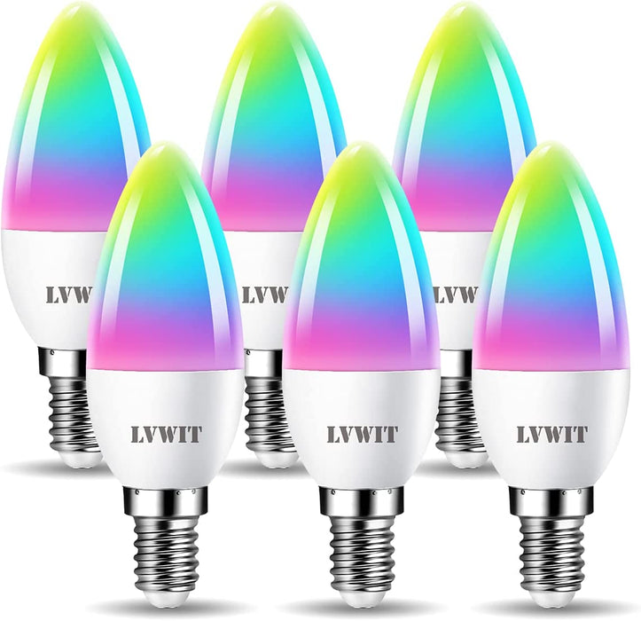 E14 Smart Kerzenlampe, C37 470Lm 6er Pack