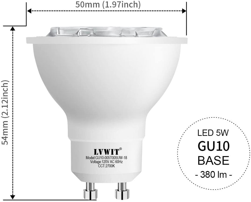 GU10 LED Bulbs 380Lm Non-Dimmable
