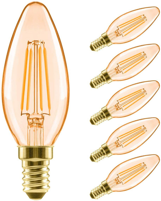 E12 LED Light Bulbs, 500Lm B11