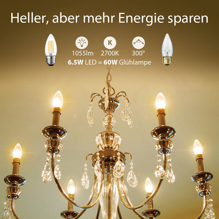 E27 LED Glühbirne Warmweiß 7W