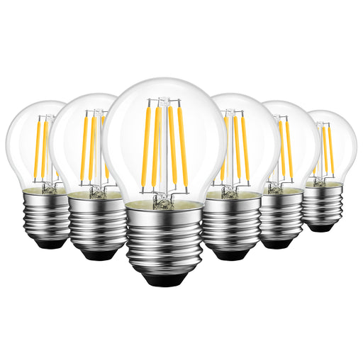 Kit 6 lampadine LED LedByLed - Fiamma a filamento 4W (40 W) - E14 - Luce  Calda