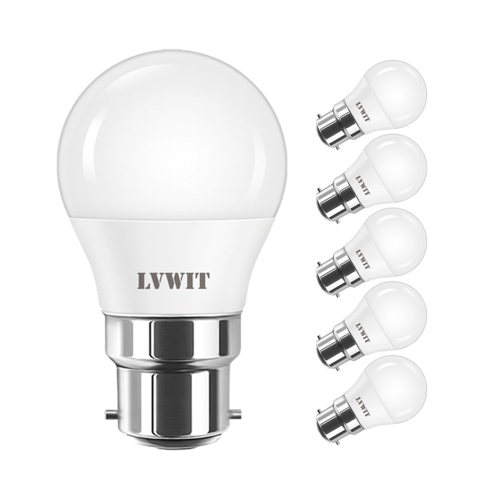 B22 LED Light Bulbs, G45 470Lm