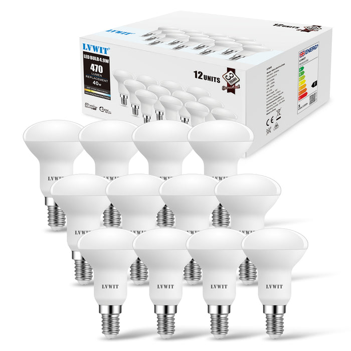 Mars mild Aftrekken E14 LED Light Bulbs | R50 5W 6500K&2700K 6&12PCS | LVWIT